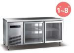 Refrigerated Work Table For Kitchen 660L Commercial Refrigerator Freezer R134a