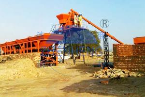 China HZS25 Automatic Commercial Concrete Batching Plant, Skip Hoist Concrete Mixing Plant wholesale