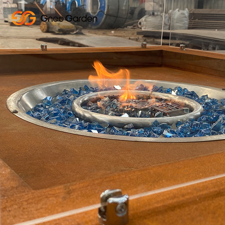 Table Top Steel Fire Pits Outdoor Patio Heater Corten Steel Firepit