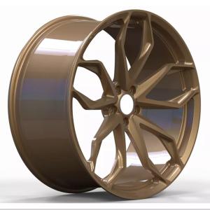 China High-quality car racing rim 17 to 22 inch 5*120 5x112 18 19 Bronze black colour finish forged alloy rim wheels wholesale