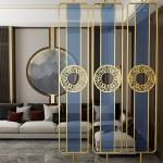 Hotel Decoration Modern Minimalist Indoor Decoration Stainless Steel Screen