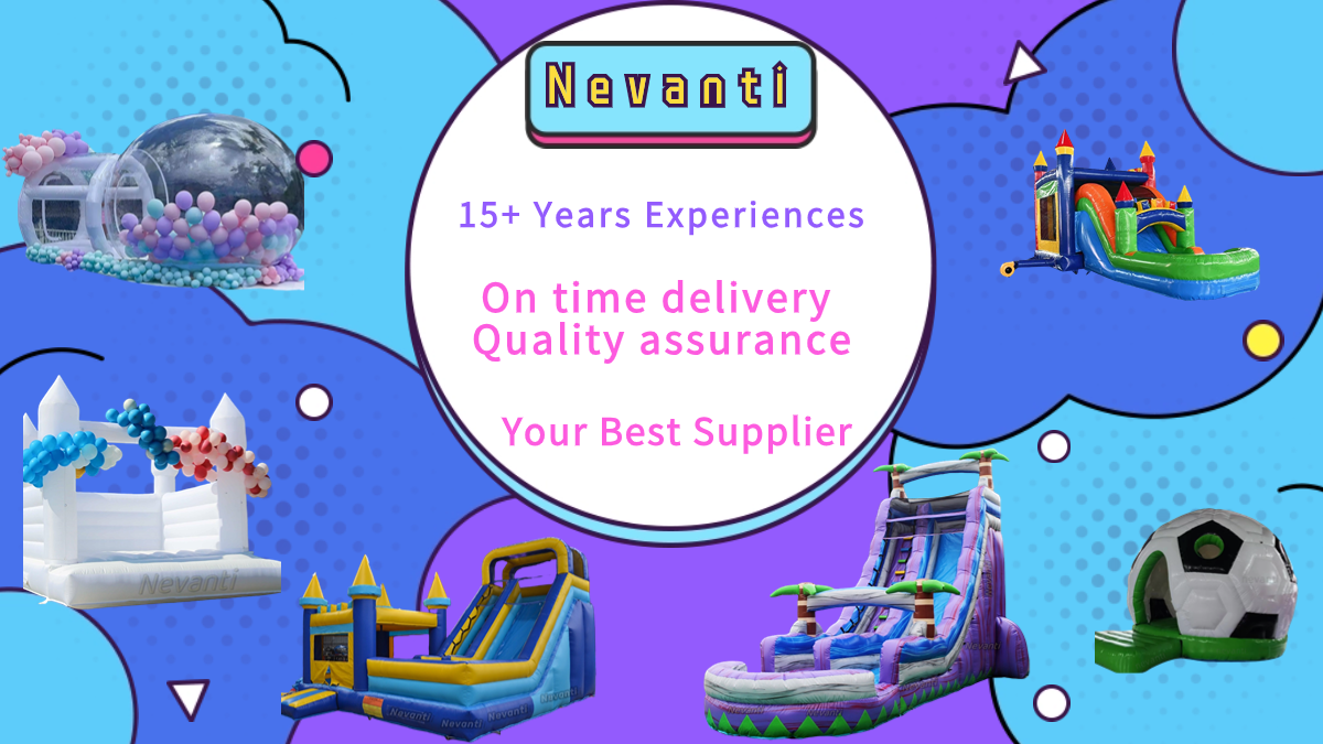 Large Inflatable PVC Bounce House for Kids Age Range 5-7 Years Customized Color 2024