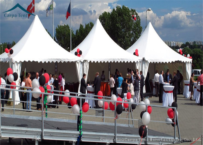 Fireproof Colorful Big Span Pagoda Tents Party Thickness Over 60um 5m*5m