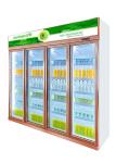 Nice Appearance Luxury Commercial Beverage Fridge 3 Door Upright Display
