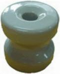 D42H.38 Porcelain Donut Electric Fence Insulators White Glaze Finish
