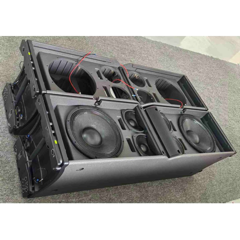 three way dual 12 inch outdoor line array pro speaker