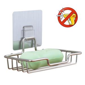 China WGO 304 Stainless Steel Soap Holder ISO 9001 5kg Bearing Self Adhesive Type wholesale
