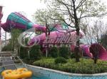 Adults Outdoor Colorfull Fiberglass Water Slides Equipment for Water Sport Games