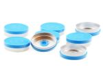 Embossing Flip Off Vial Caps , Colorful 20mm Flip Off Caps Non Spill