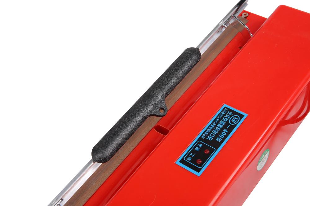 Electric Driven SF-400 Red Plastic Film Sealing Machine for Household Packaging Needs
