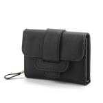 19x9.5cm Fadeless Ladies Genuine Leather Wallets Zippered Credit Card Hasp 9.5cm