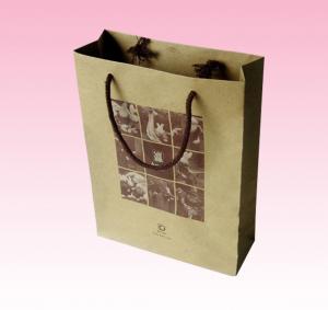 China custom where to buy brown paper bags with cotton rope factory wholesale