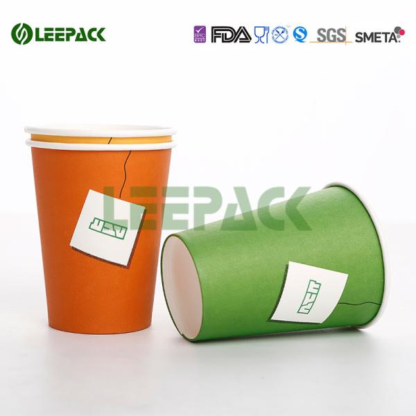 12oz 16oz 22oz Disposable Cold Paper Cups , Custom Disposable Drinking Cups Eco