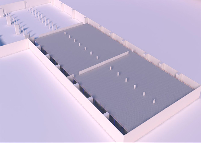 Pallet Rack Supported Mezzanine , Steel Warehouse Mezzanine Floors For Storage
