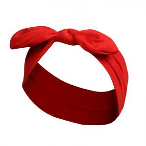 China Black Green Red Bow Headband Children Hair Accessory Logo Customized wholesale