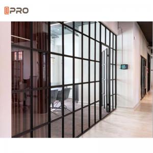 China 10mm Thick Modern Office Partitions Clear Safety Toughened Glass Tempered 1/2
