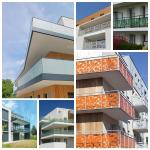 Modern Interior Glass Railing Balcony / Tempered Glass And Aluminum Deck Railing