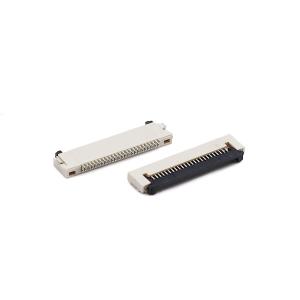 China LCP UL94V-0 1.5mm ZIF SMT FFC FPC Connector 0.5mm Height Down Contact wholesale