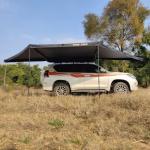 280G Polycotton Aluminum 180 Degree Awning With Mounting Accessories