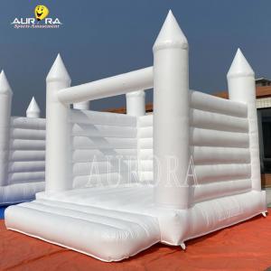 China Indoor Inflatable Bouncy Castle White Wedding Jumping Castle Bounce House wholesale