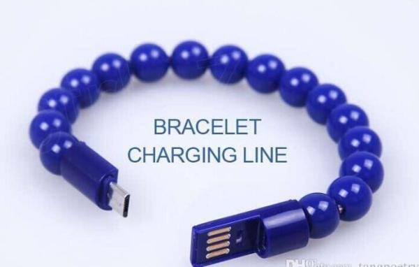 Buddha Beads Micro USB Charger Cable Data Sync Bracelet Charging Cord for