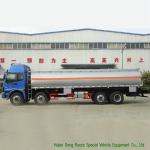 FOTON 8x2 Aluminium Alloy Fuel Oil Delivery Truck For Diesel Transportation