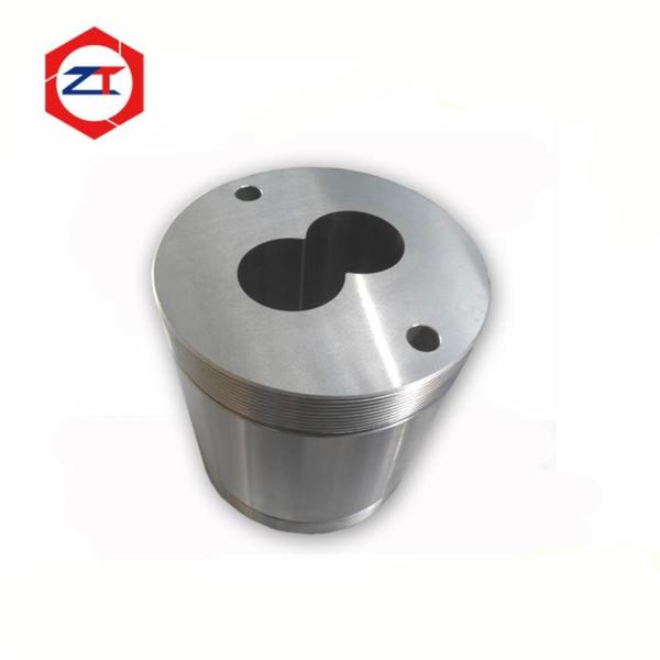 55mm Closed Round Germany Extruder Machine Plastic Twin Screw Barrel , Filament