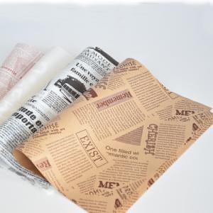 China Single Side Burger Printed Greaseproof Paper 18x18cm 22x22cm wholesale