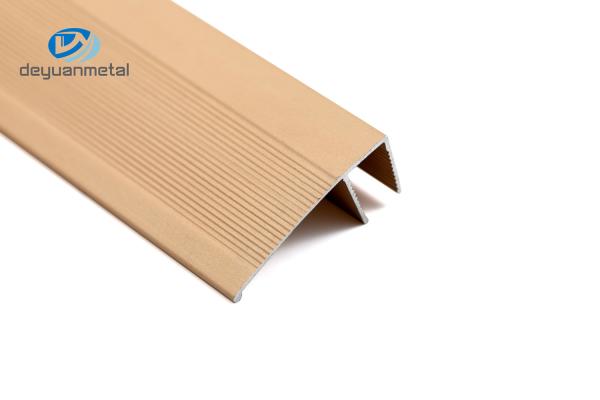 6063 Aluminium Floor Edge Trim Anodized 0.5mm - 2mm Thickness Elegant For Home