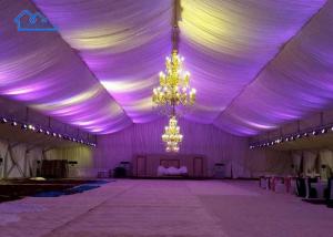 China Soundproof White Party Marquee Tents With Hard Pressed Extruded Frame Structure wholesale