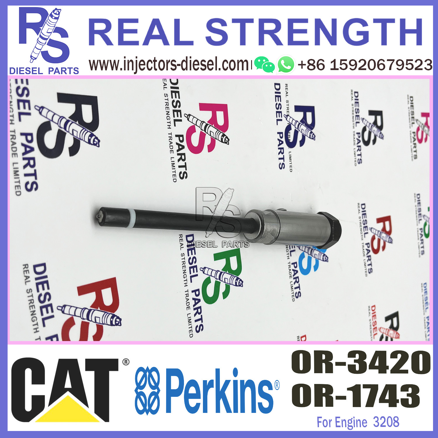 0R-1743 0R-3420 Diesel Fuel Nozzle Pencil For 3406B 3406C 3408 3408B 3408C