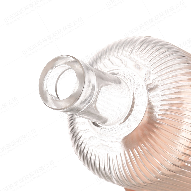 Custom Shape Round Spirit 100 Ml 200 Ml 375 Ml 500 Ml 750 Ml 1 Liter Gin Glass Bottle