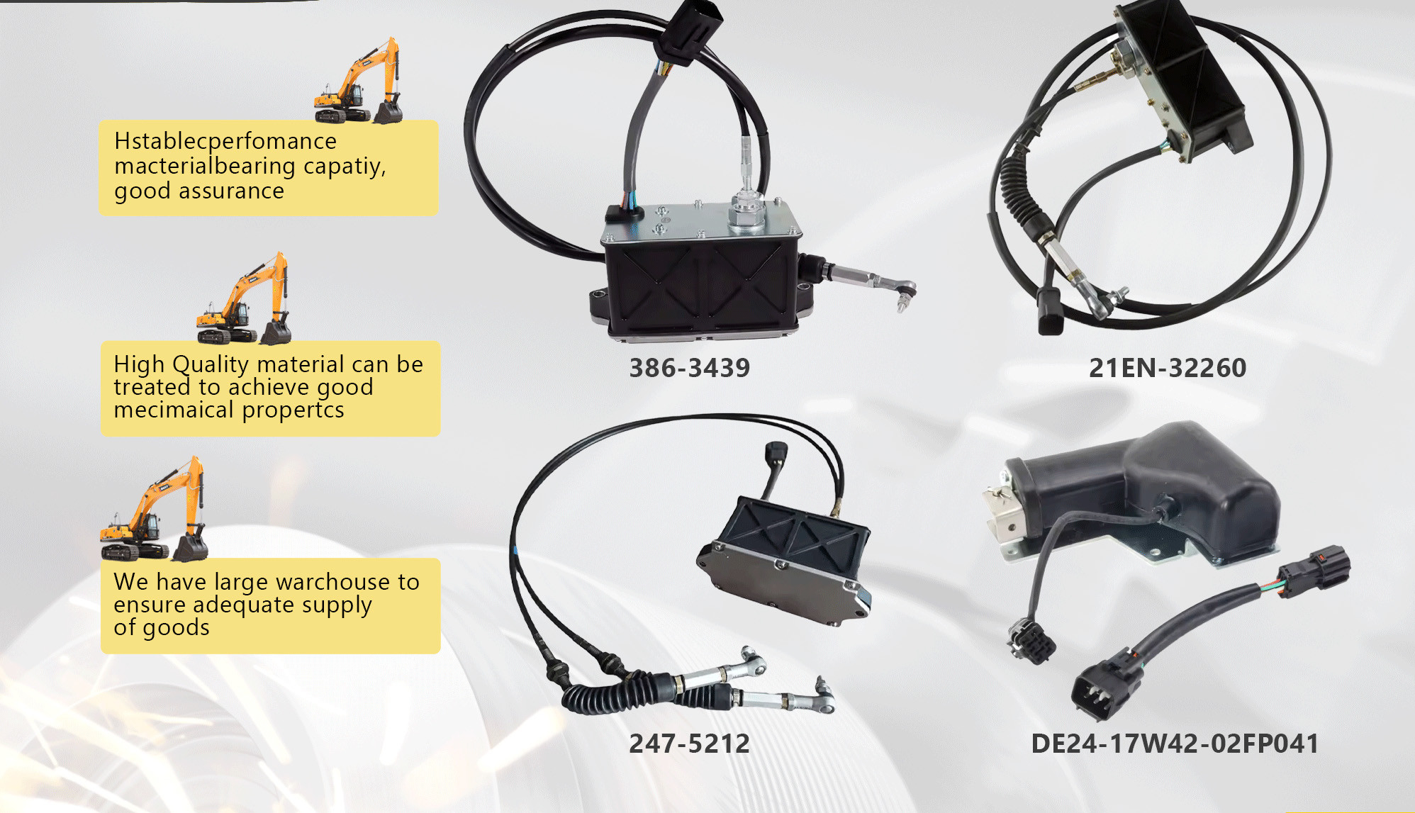 7Y-5461 7Y5461 Excavator Spare Parts Throttle Motor For CAT Excavator E325 E325L Throttle Motor