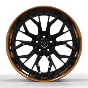 China Polished Bronze 20x11 Rims For M6 2-Piece Forged Aluminum Wheel Blanks wholesale