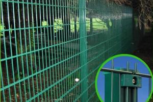 China Square Post Welded Double Wire Mesh Fencing For Road wholesale