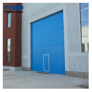 China Warehouse Sectional Overhead Door Vertical Lift 12m Width 35m/s Wind Resistant wholesale