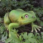 Artificail Realistic Animatronic Frog Weatherproof For Park / Museum