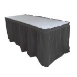 Ruffled Disposable Plastic Table Skirts , Wedding Party Decorative Table Skirts