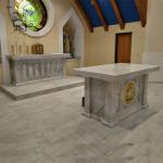 Marble Church Altar The Last Supper Relief Natural Stone Carving Catholic