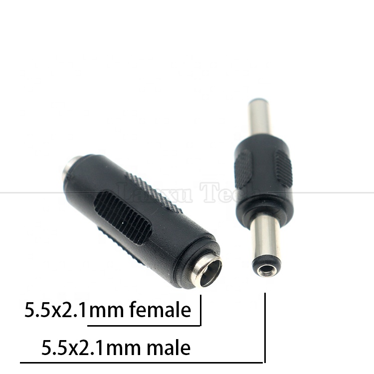 12V 24V 5.5mm X 2.1mm Female to Female DC Jack Socket Power Connector Adapter for Led Strip CCTV Camera