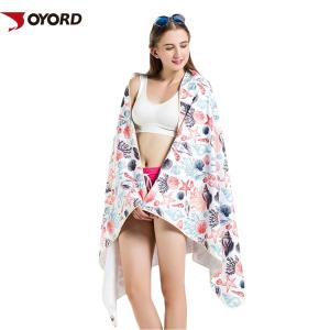 China Personalized Unique Sublimated Beach Towels 80 Polyester 20 Polyamide Microfiber wholesale