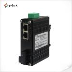 12V-48V DC Input Single Industrial Fiber Media Converter SC RJ45 10M/100M