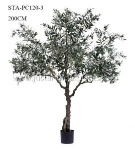 China Plants Artificial Olive Tree Premium Foliage Vibrant Color 200CM No Trimming wholesale