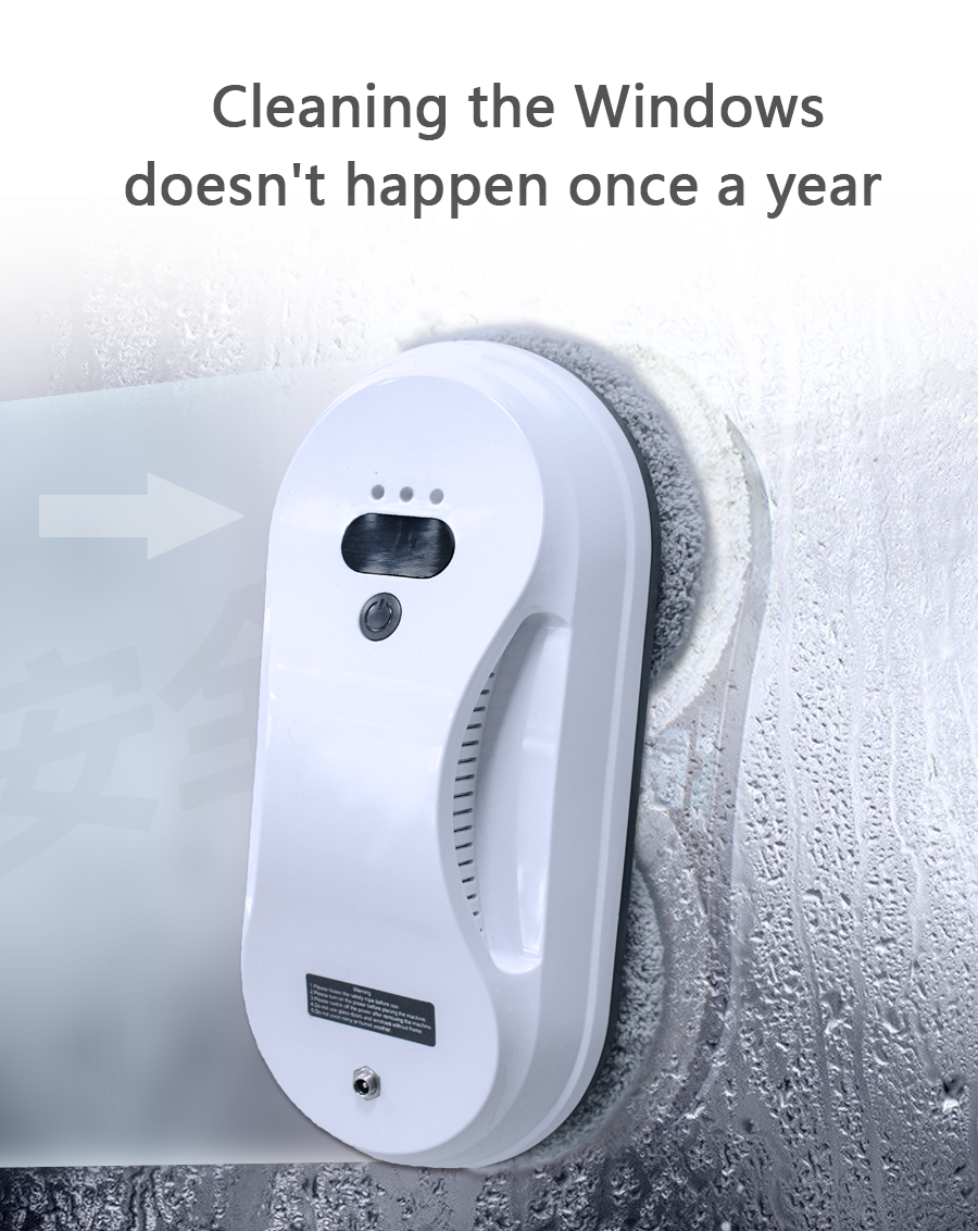 English Small Noise Magnetic Window Cleaner Robot Rechargeable Remote Window Cleaner
