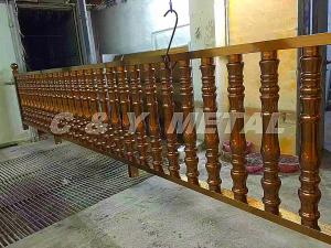China 304 stainless steel railing,polished finish surface, rose-gold colors and anti-fingerprint wholesale