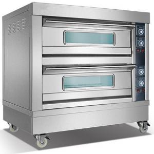China 2 Deck 4 Pan Baker Electric Oven Commercial Electric Bread Oven Frees Tanding wholesale