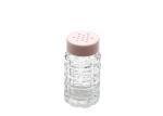 Unique Embossed Round Empty Glass Jars High White Glass 50ml Capacity For Pepper