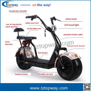 China 18x9.5 inch fat tyre with Brushless dc motor 1000w electric citycoco scooter wholesale