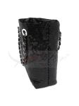 Large Capacity Black Sequin Handbag / Black Sequin Shoulder Bags For Girls