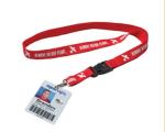 2.0CM Size Customized Logo Badge Holders Lanyards For Event / Festival